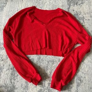 Long Sleeve Crop Top
